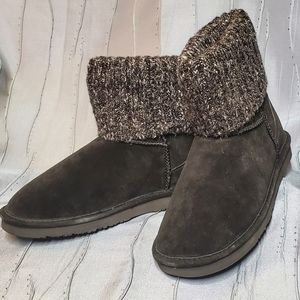 Lamo Water Resistant Empire Fur Bootie Sz9 New